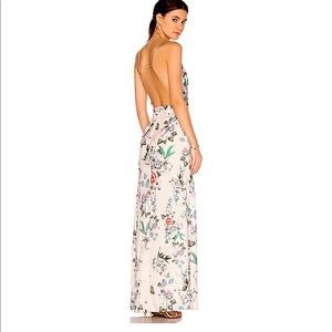 Majorelle Floral Light Pink Cubano Maxi Wrap Dress